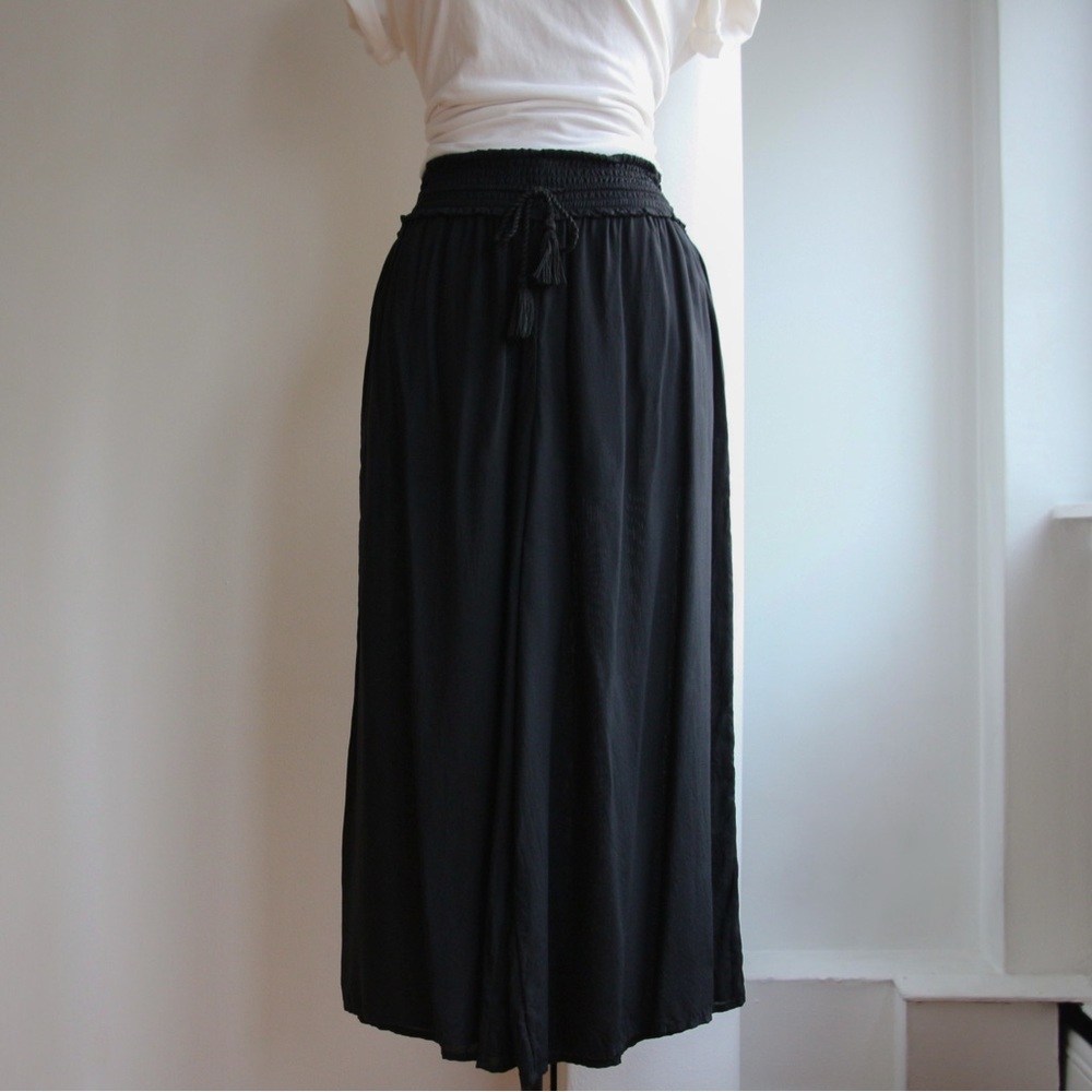 Wilfred Black Nanterre Wide Legged Cropped Pant